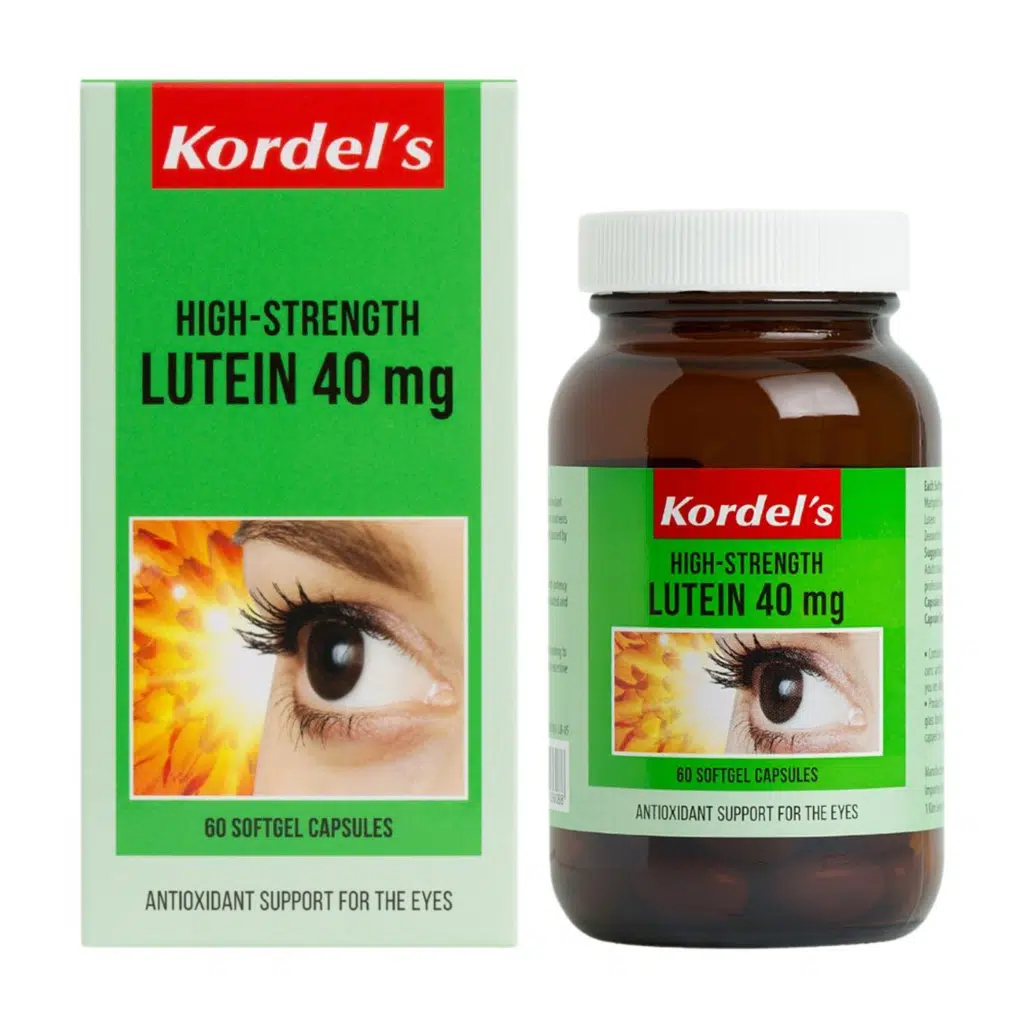 Kordel’s High-Strength Softgel Capsules – Lutein 40mg