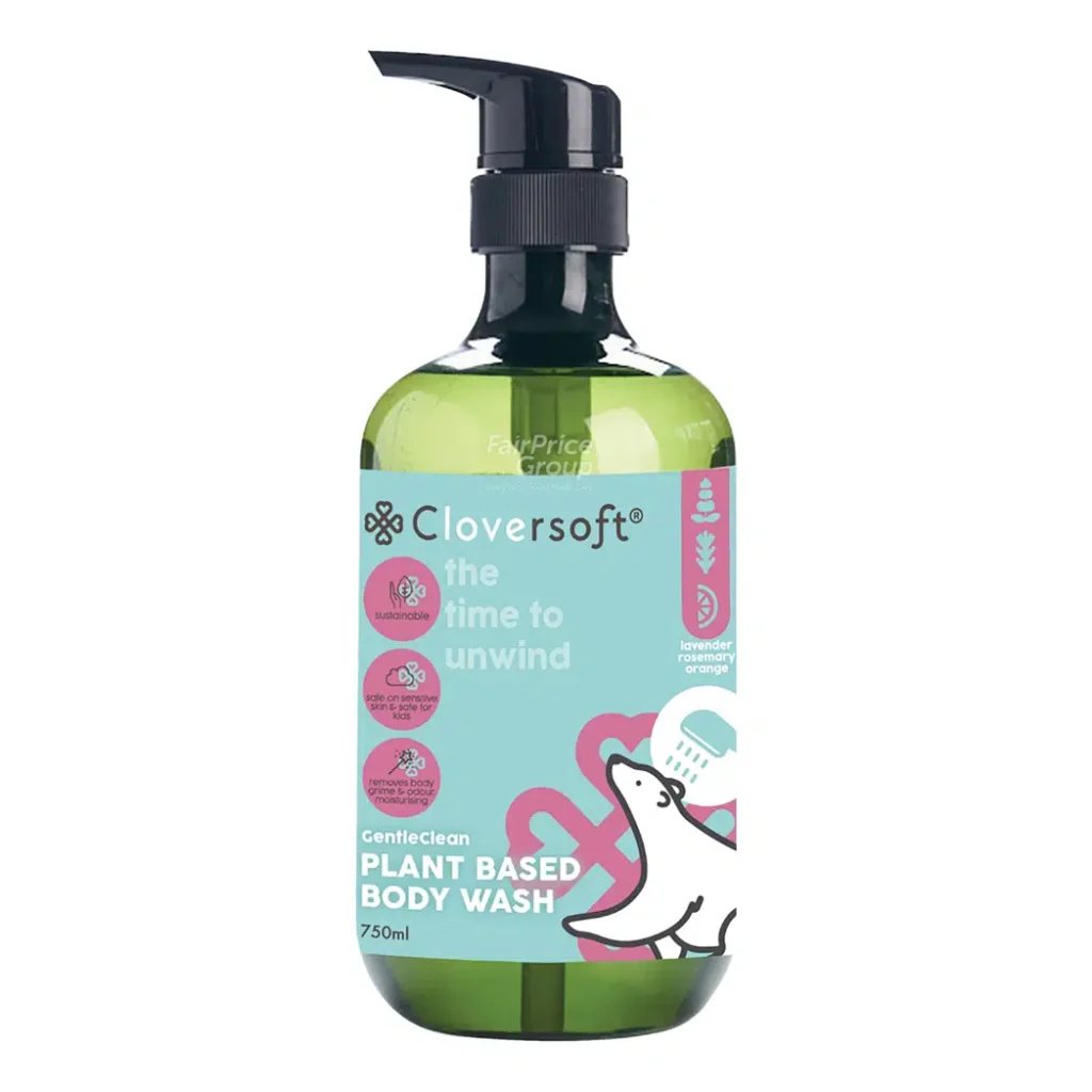 Cloversoft Plant-Based Body Wash – Lavender, Rosemary & Orange 750ml