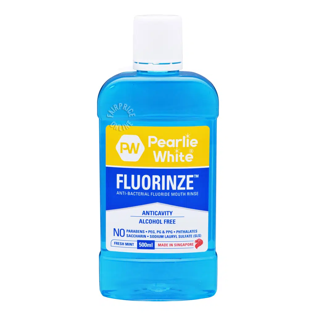 Pearlie White Fluoride Mouth Rinse – Mint 500ml