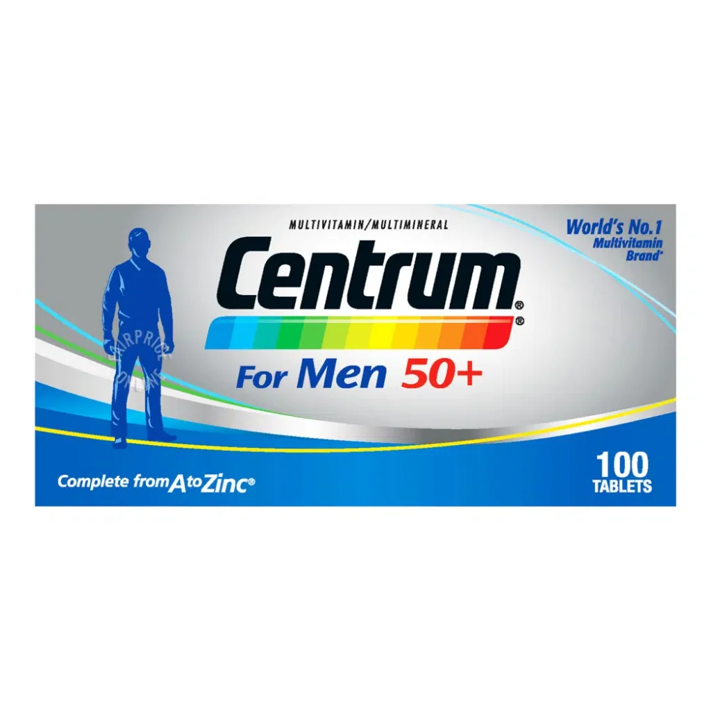 Centrum Multi Vitamin Tablets – For Men 50+ 100s