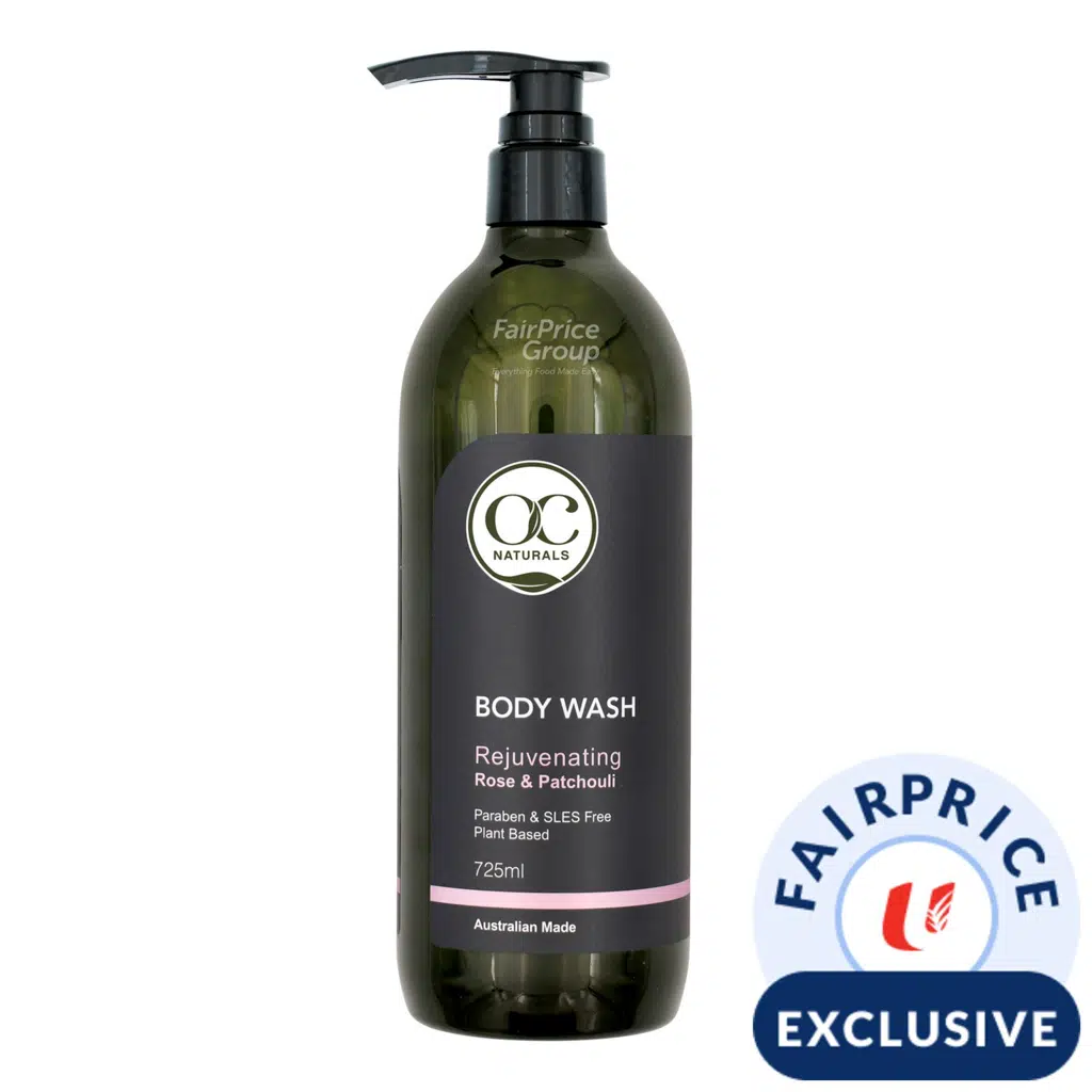 OC Naturals Rejuvenating Body Wash – Rose and Patchouli 725ml