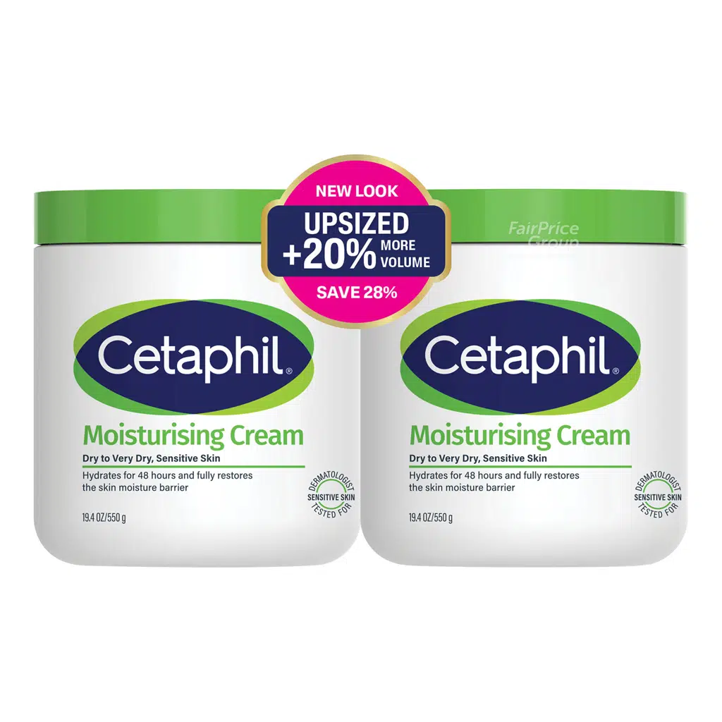 Cetaphil Moisturising Cream Twin Pack 2 x 550g