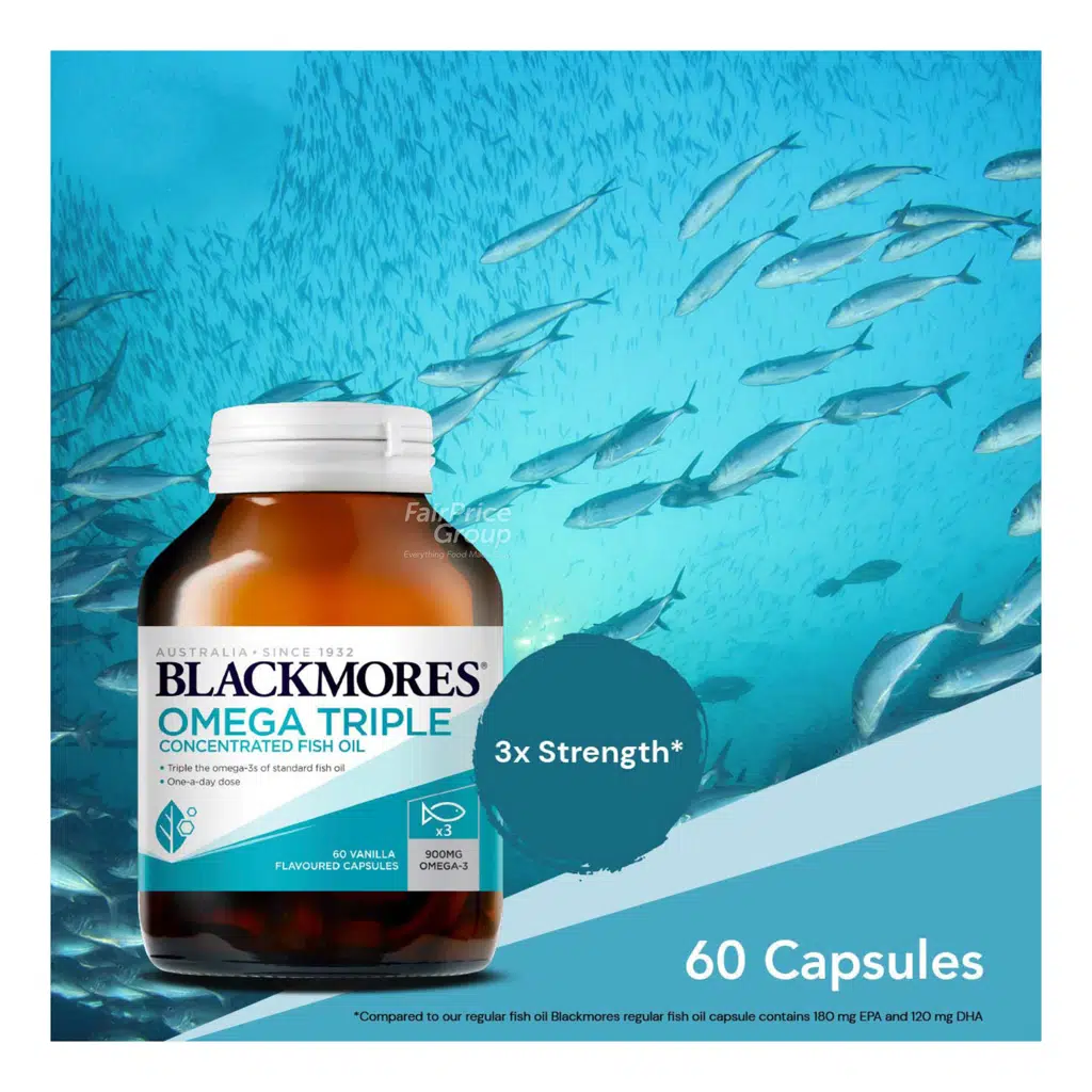 Blackmores Omega Triple Concentrated Fish Oil 60s