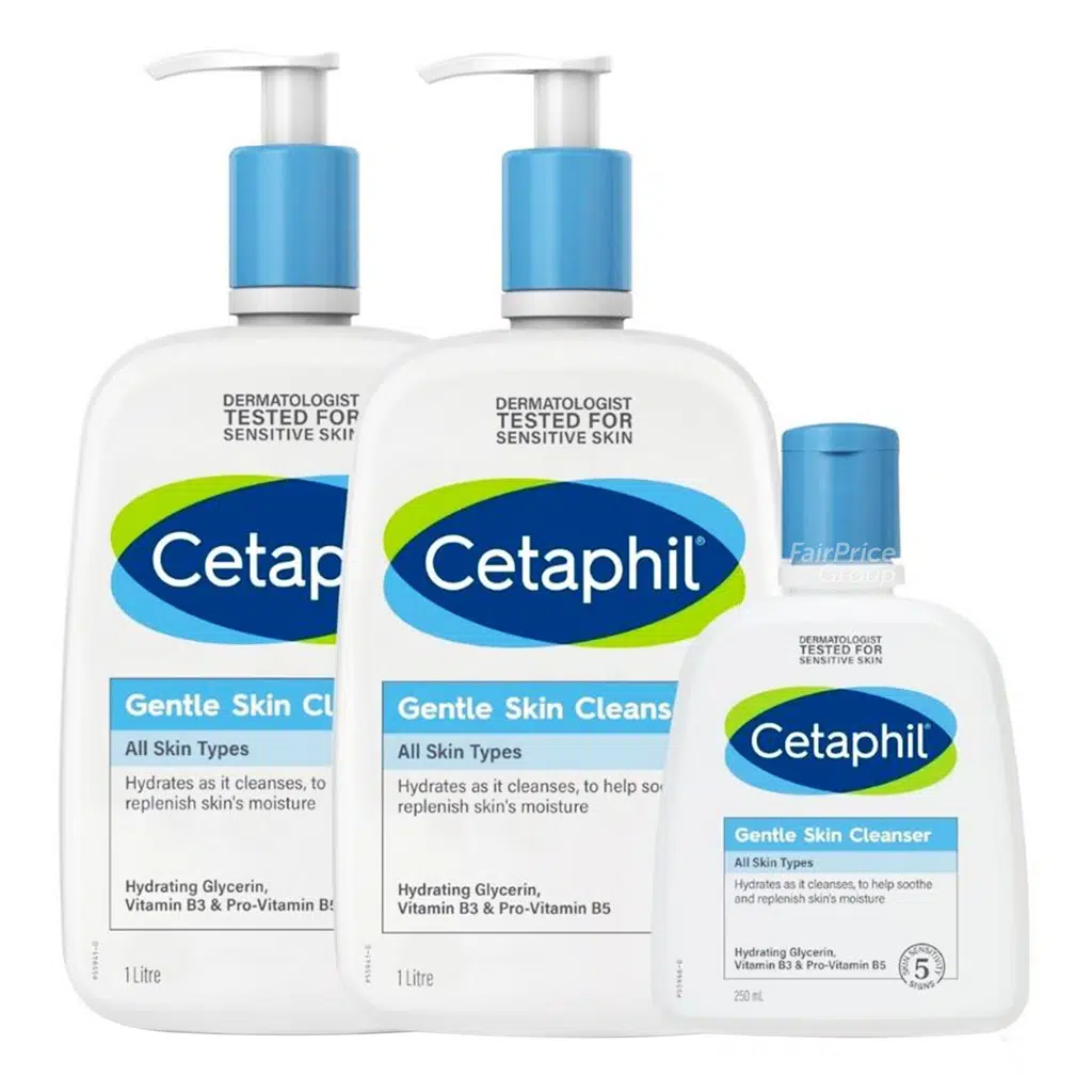 Cetaphil Gentle Skin Cleanser – Clear 2 x 1L + 250ml