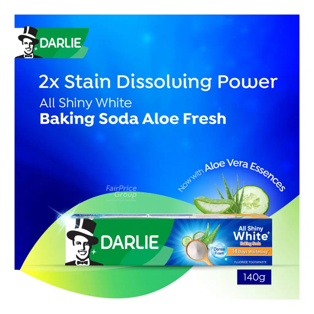Darlie All Shiny White Whitening Toothpaste – Baking Soda 140g
