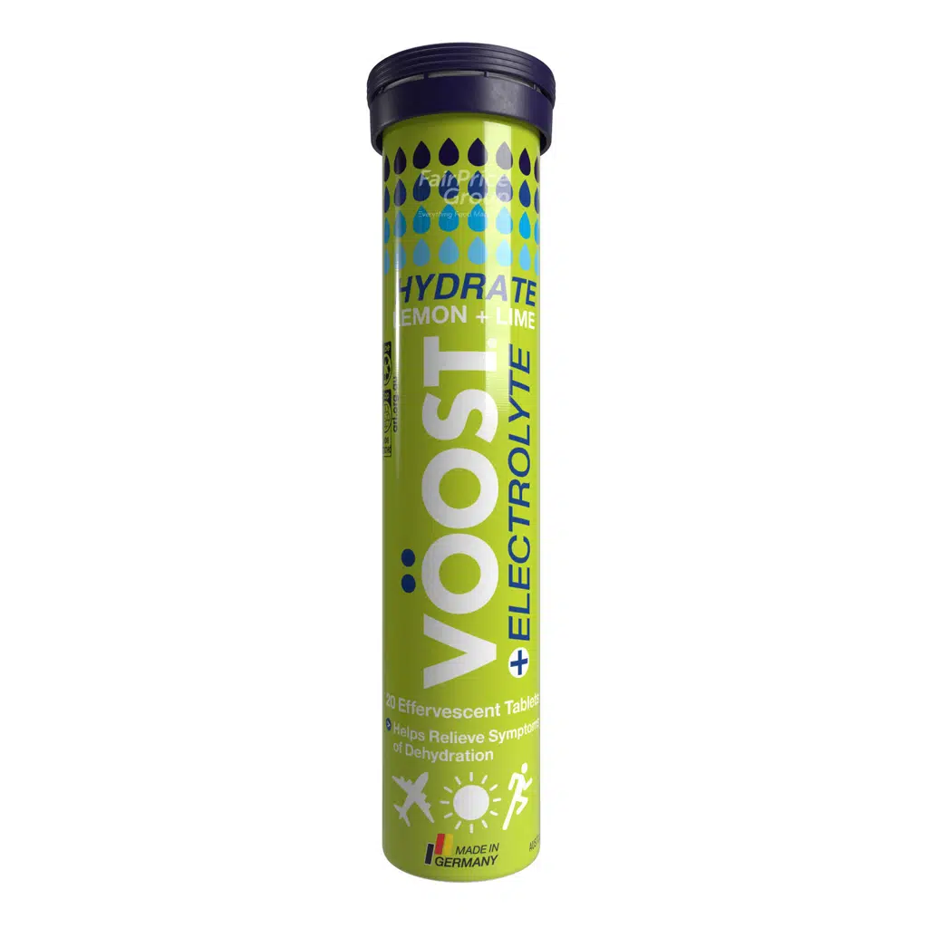 Voost Hydrate Electrolyte Effervescent Tablet – Lime 20s