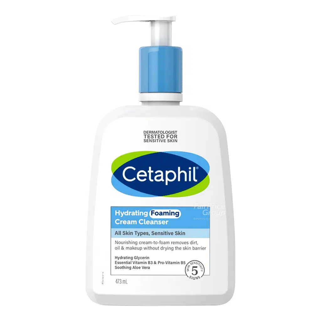 Cetaphil Hydrating Foaming Cream Cleanser 473ml