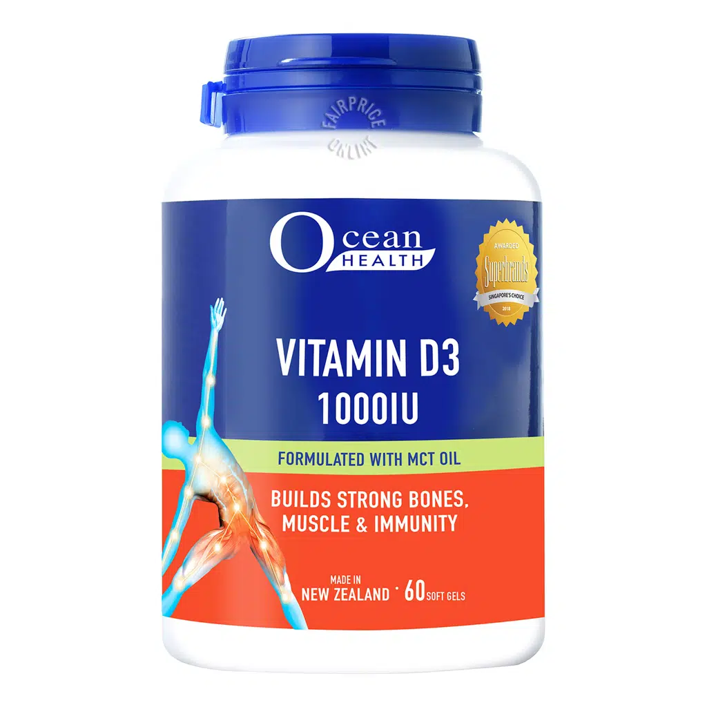 Ocean Health Vitamin D3 1000IU Softgels 60 per pack