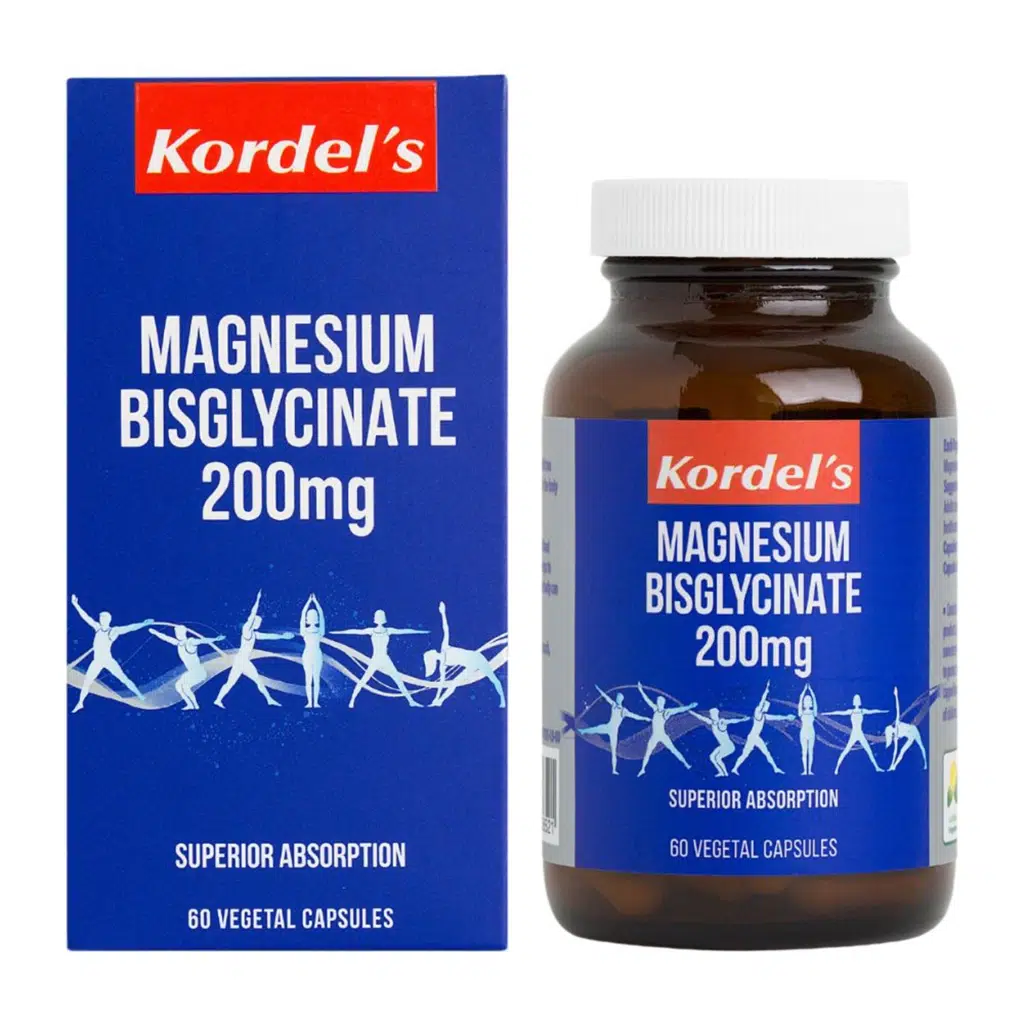 Kordel’s Magnesium Bisglycinate 200mg Capsules