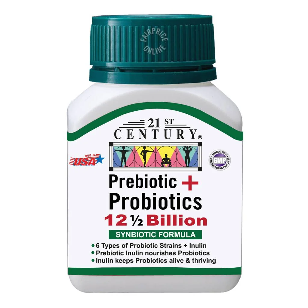 21st Century Prebiotic + Probiotics 12½ Billion Capsules