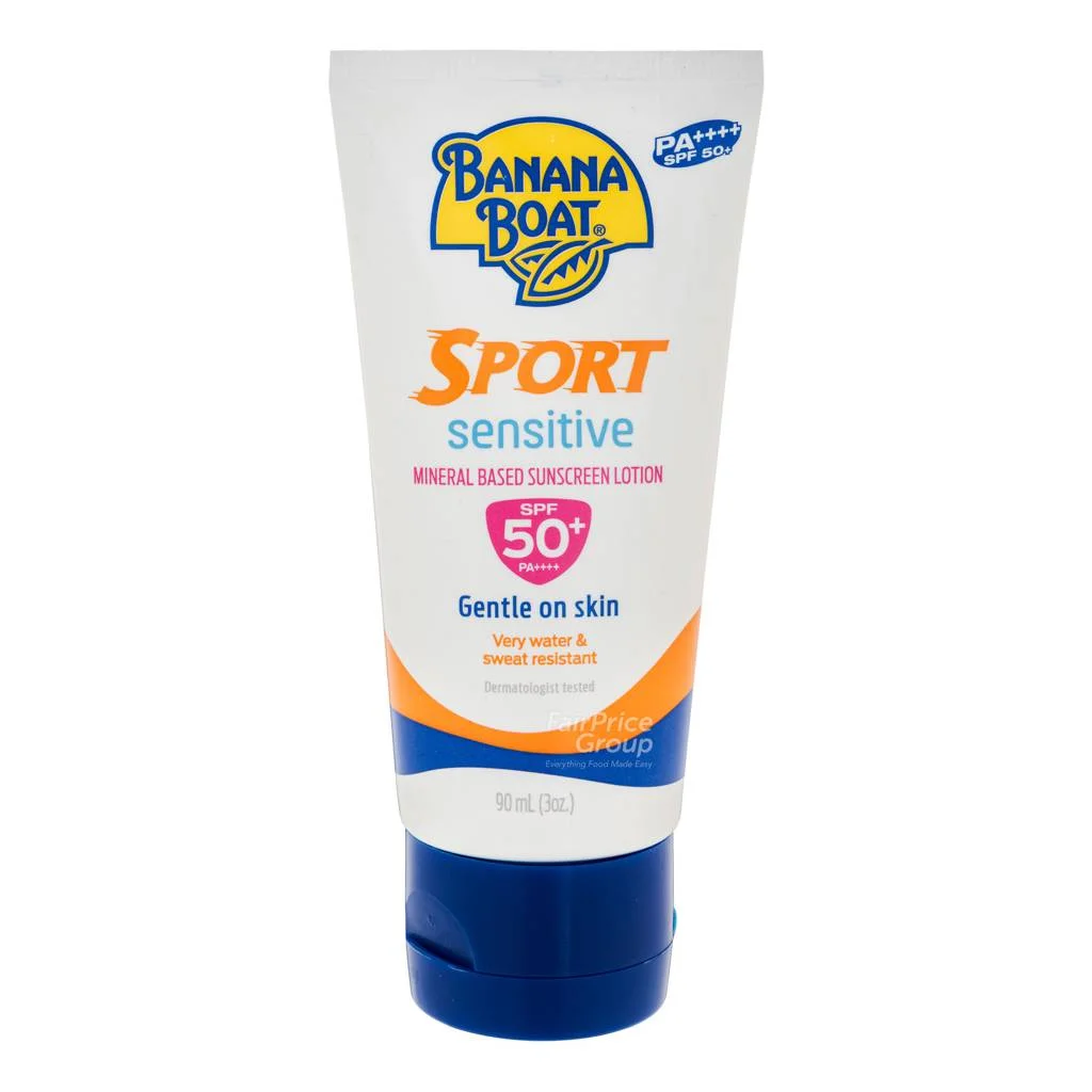 Banana Boat Sport Sensitive Mineral Sunscreen Lotion SPF50