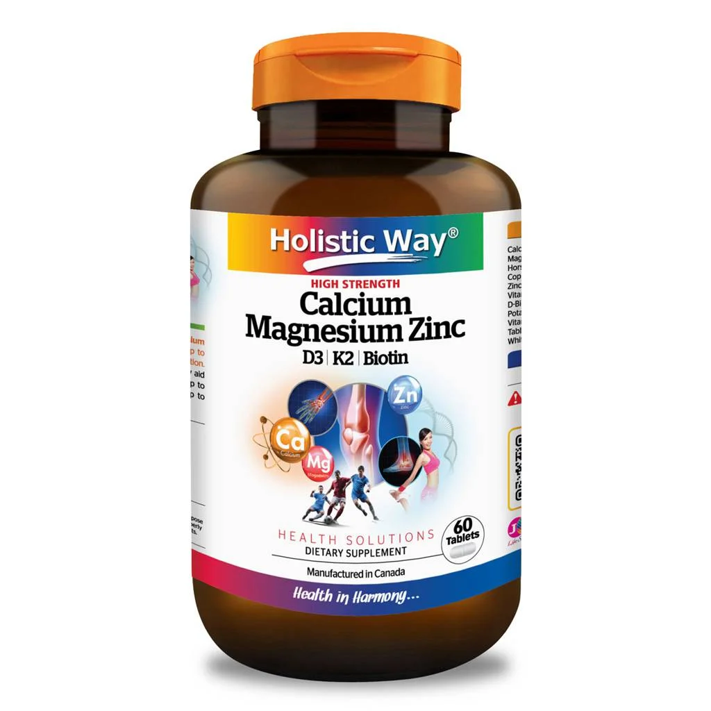 Holistic Way Calcium Magnesium Zinc Tablets 60s