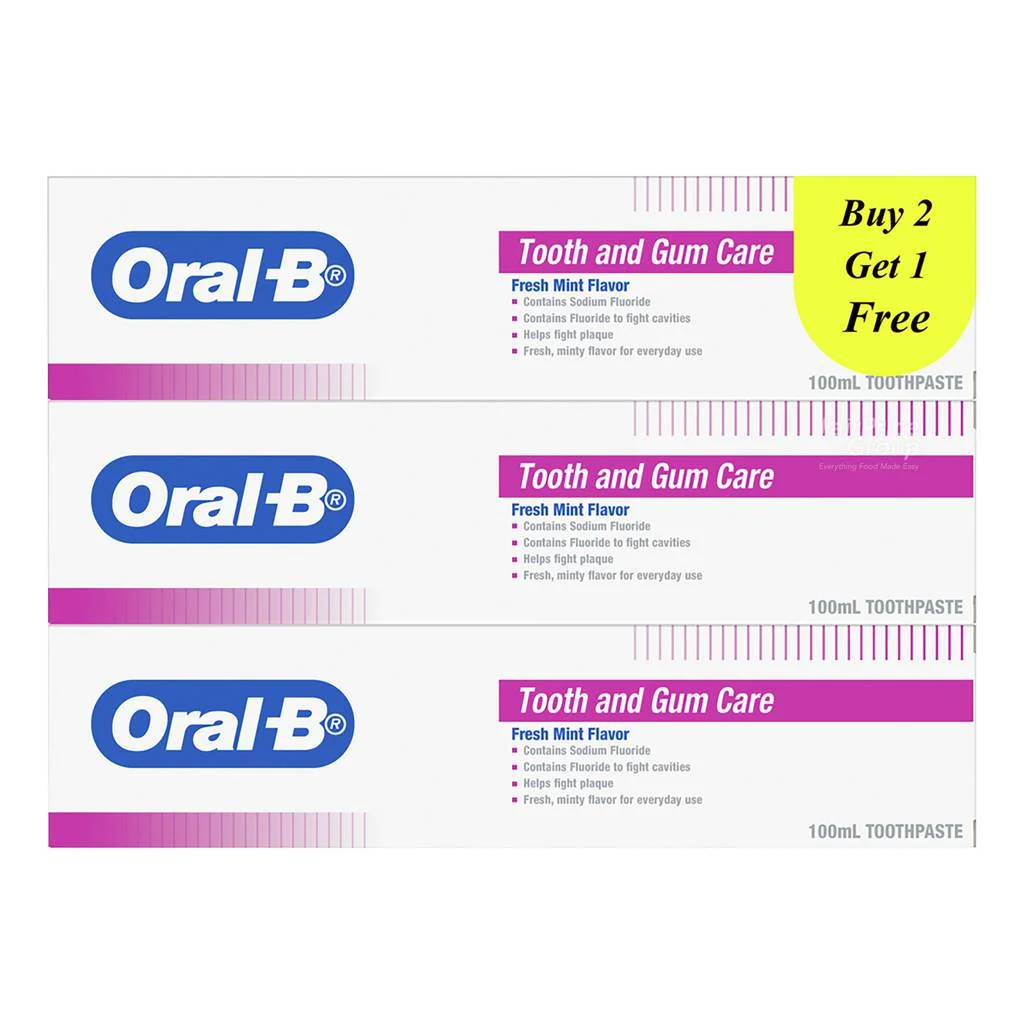 Oral-B Tooth And Gum Care Toothpaste – Fresh Mint 100ml