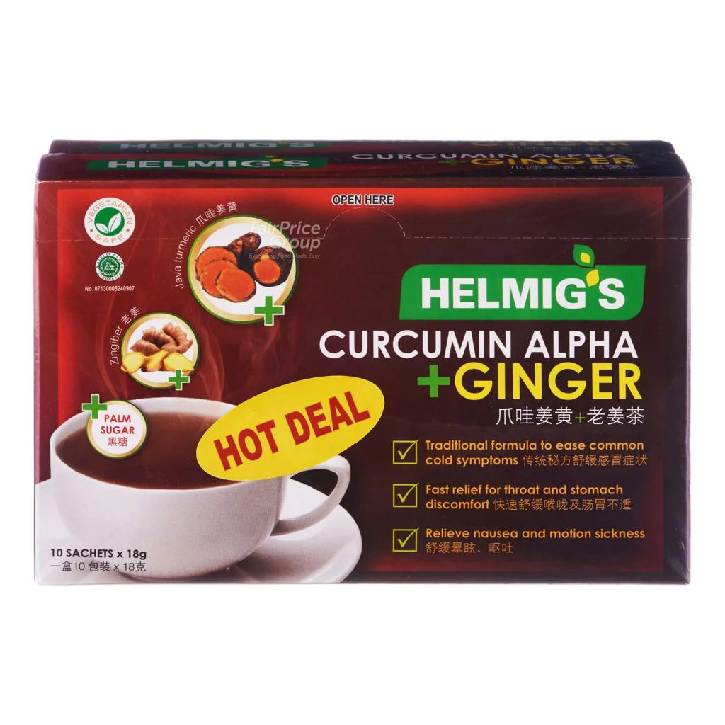 Helmig’s Curcumin Alpha Ginger Sachets 10s x 2 (Value pack)