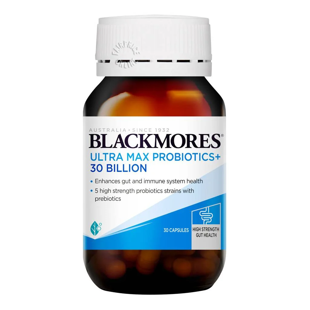 Blackmores Ultra Max Probiotics + 30 Billion Capsules, 30s