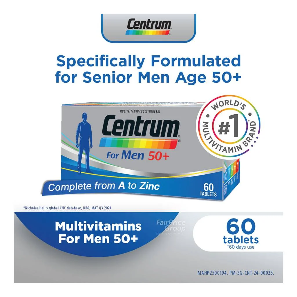 Centrum For Men 50+ Tablets 60s