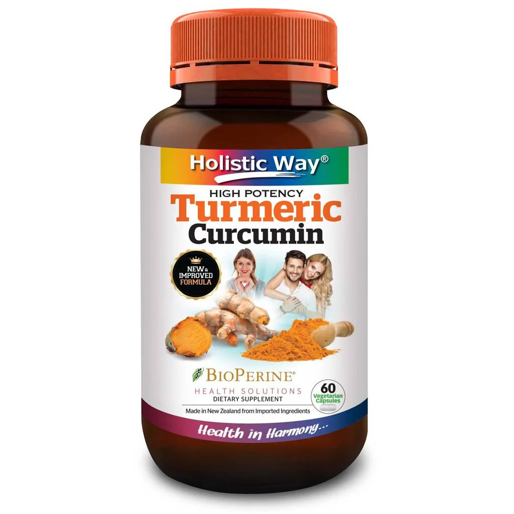Holistic Way High Potency Turmeric Curcumin Capsules, 60s