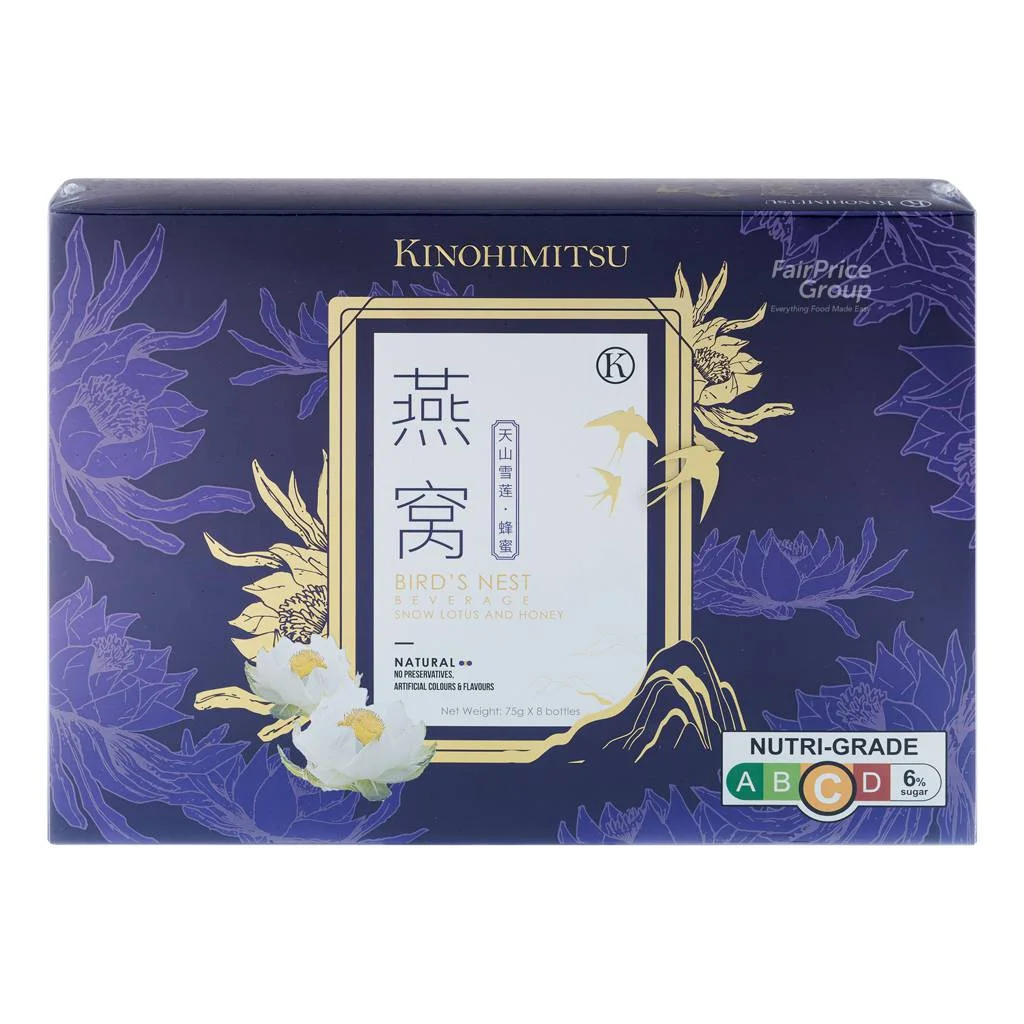 Kinohimitsu Bird’s Nest Snow Lotus & Honey, 8s x 75g